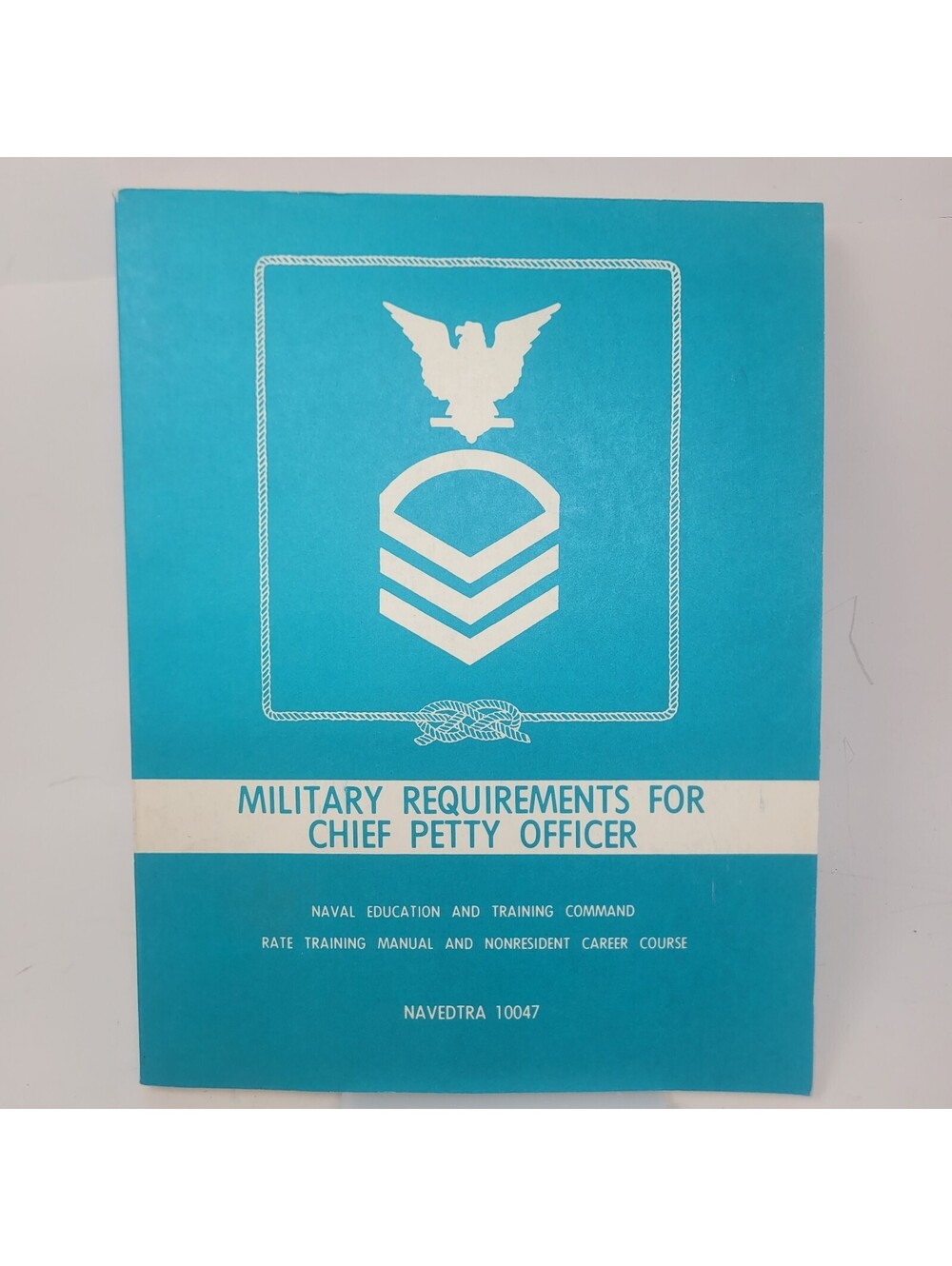 Vintage 1984 US NAVY Military Requirements for chief Petty officer training